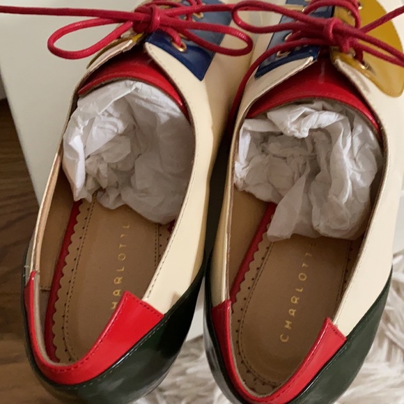 NEW Charlotte Olympia Multi Leather Brogues 35 - Picture 6 of 11
